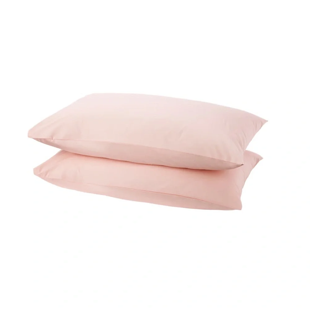 Soft Pale Pink Pillowcase Set - Pack of 2